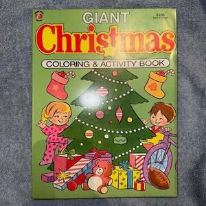 Vintage 1990s Honey Bear Books Giant Christmas Coloring & Activity Book Unused